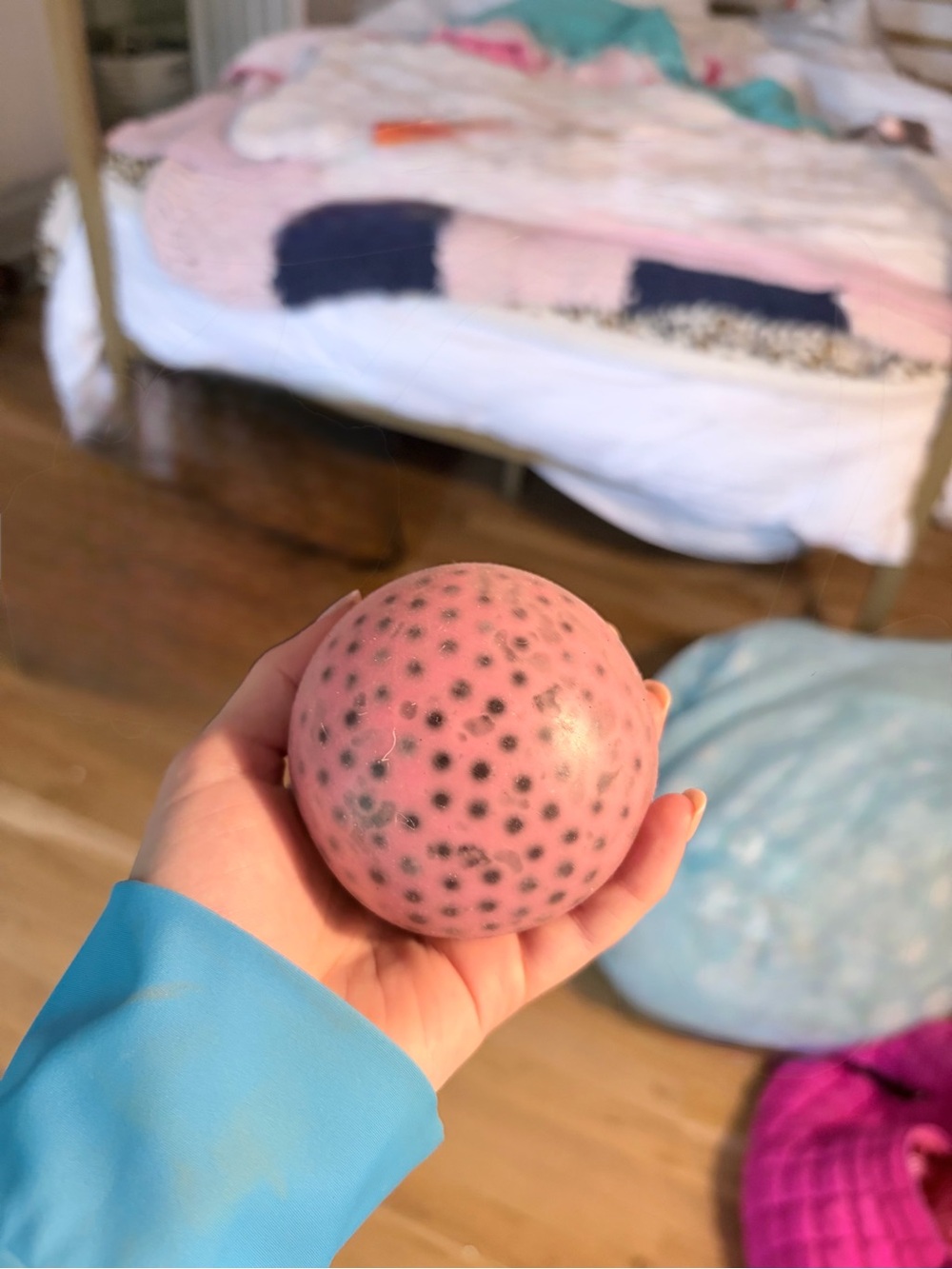 Amazon Pink Speckled Squeeze Ball